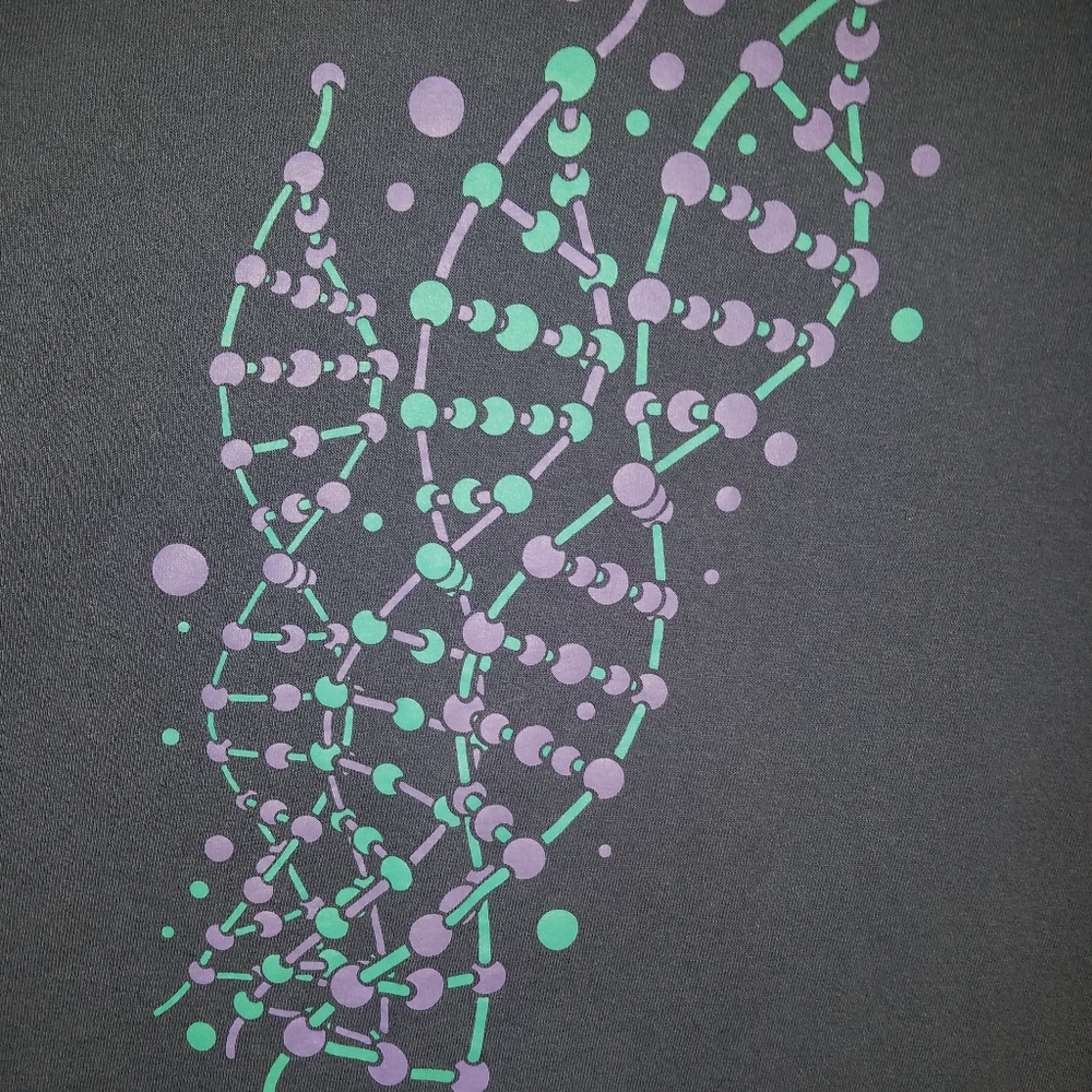 DNA Helix nerdy graphic tee L